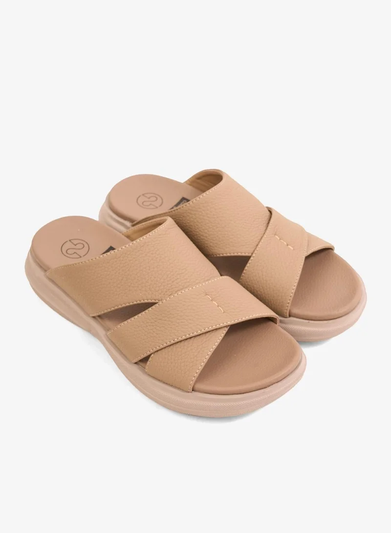 كومفورت بلس صنادل عربية كومفورت بلس سحابي بخطوة لون كاكي